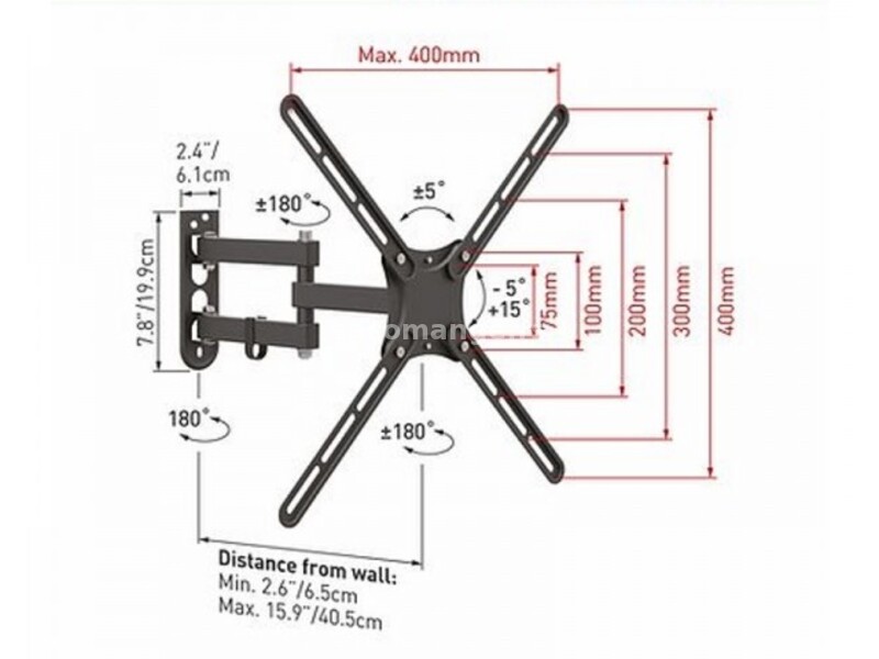 BARKAN E3433 LCD TV zidni nosač do 65"