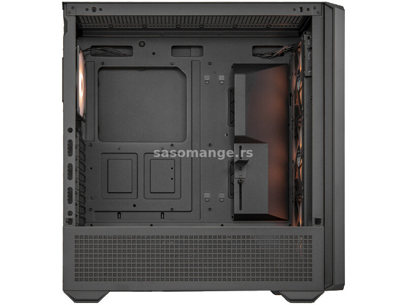 COUGAR | MX600 Black | PC Case | Mid Tower Mesh Front Panel 3 x 140mm + 1 x 120mm Fans Transpa...