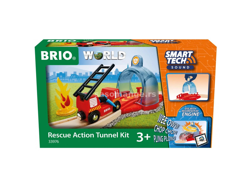 Smart Tech Sound Fireman tunnel 33976 Brio