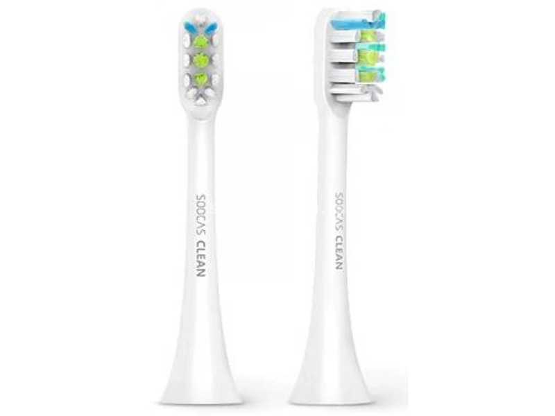 SOOCAS X5/X3/X3U/V1 electric toothbrush replacement fej (2db) white