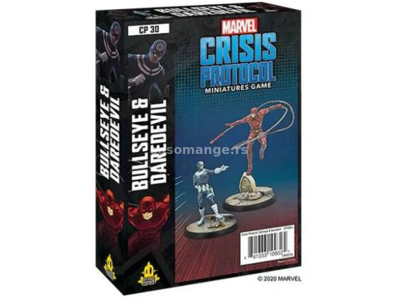 ATOMIC MASS GAMES Marvel: Crisis Protocol - Bullseye &amp; Daredevil figura set accessory