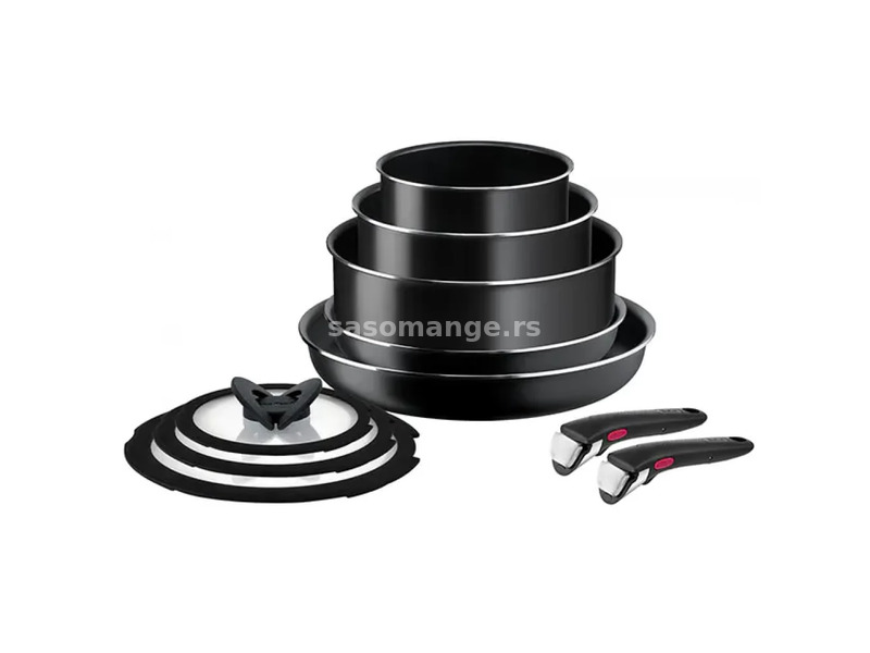 Tefal Ingenio Black Stone 4pcs L3998902 - Cookware Set