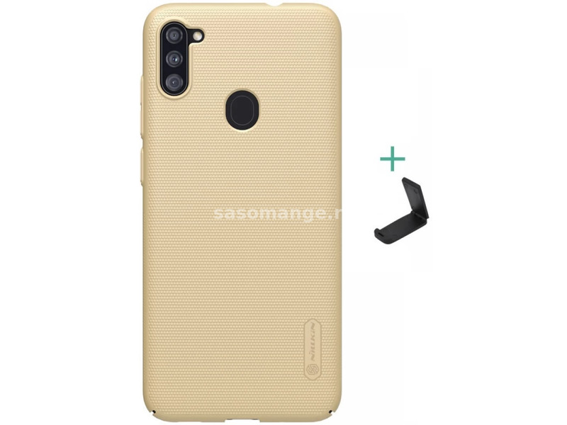 NILLKIN Super Frosted Plastic back panel protection case stand Samsung Galaxy A11 / M11 gold
