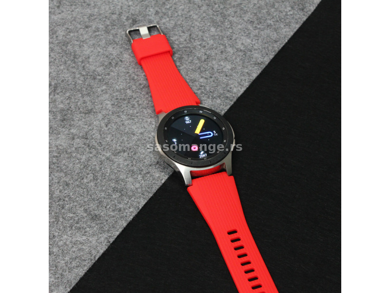 Narukvica relief za smart watch 22mm crvena