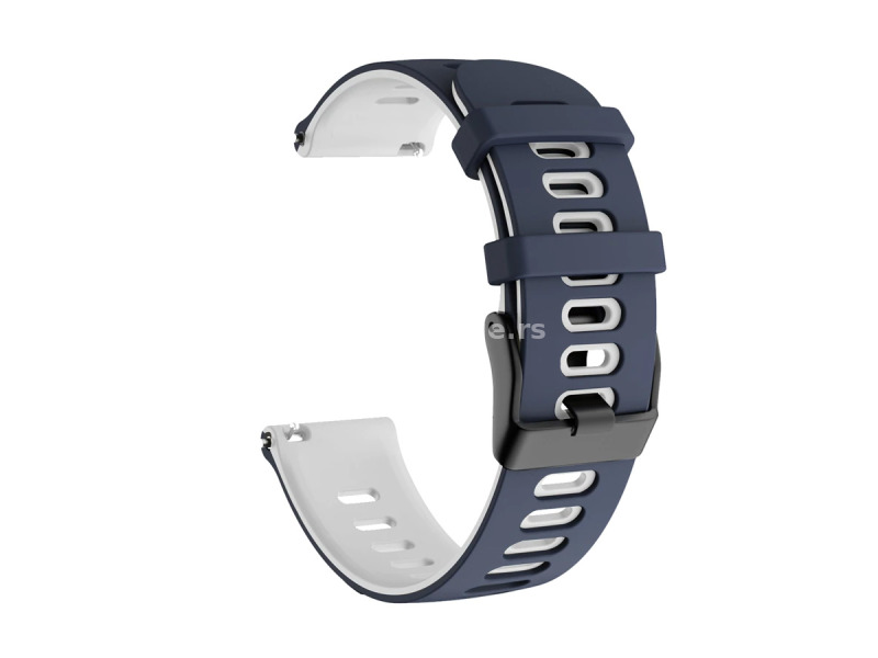 Narukvica double za smart watch Samsung 4, 5 22mm plavo bela