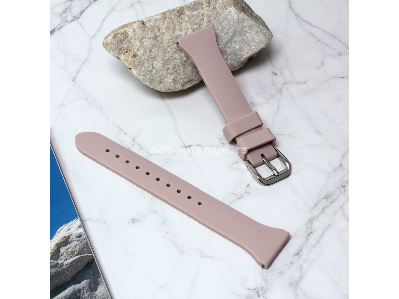 Narukvica flat za smart watch Samsung 4, 5 20mm puder roze