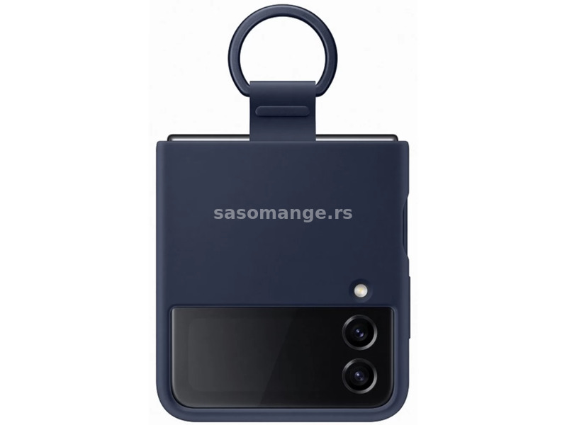 SAMSUNG EF-PF721T Silicon case ring Samsung Galaxy Z Flip4 dark blue