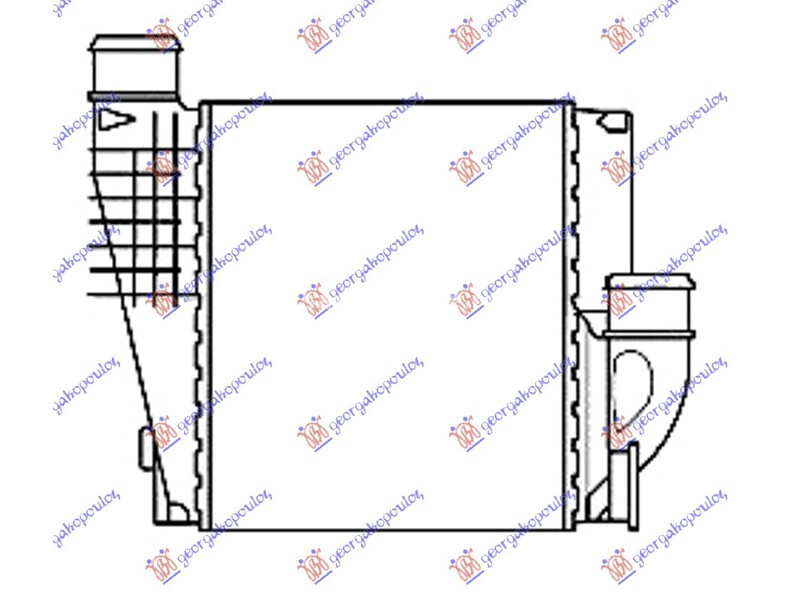 HLADNJAK INTERKULERA BENZIN/DIZEL (215x248x50) PEUGEOT 308 17-21