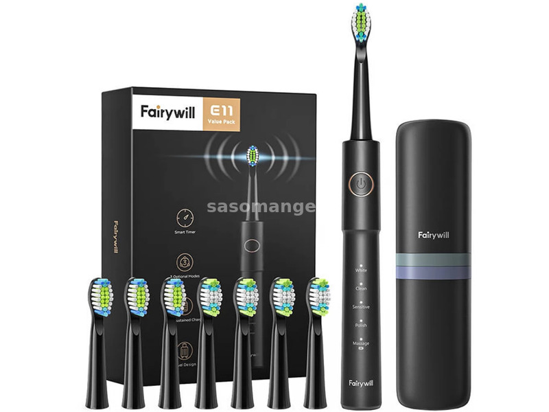 FAIRYWILL FW-E11 Sonic toothbrush + case black