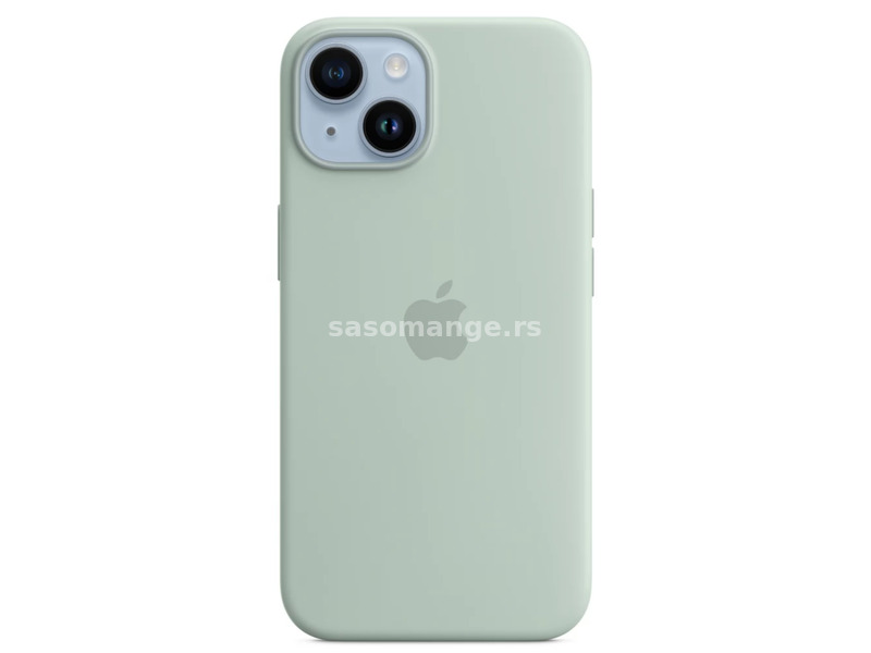 APPLE MagSafe rögzítésű silicone case iPhone 14 zöldalma