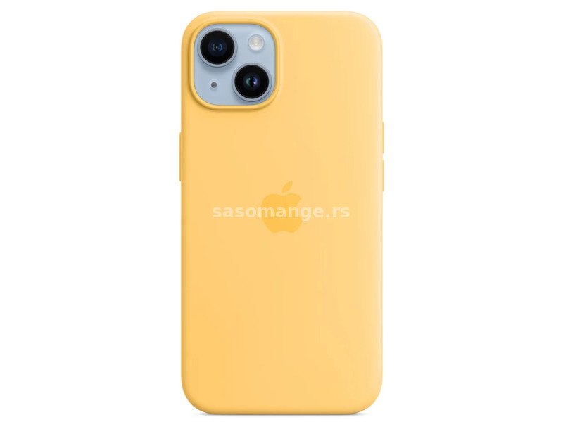 APPLE MagSafe rögzítésű silicone case iPhone 14 napfény