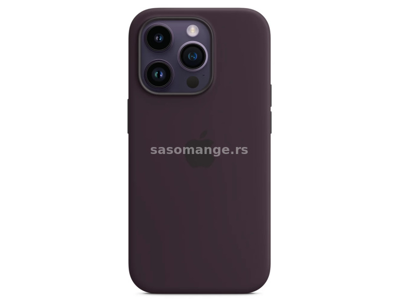 APPLE MagSafe rögzítésű silicone case iPhone 14 Pro bodzabogyó