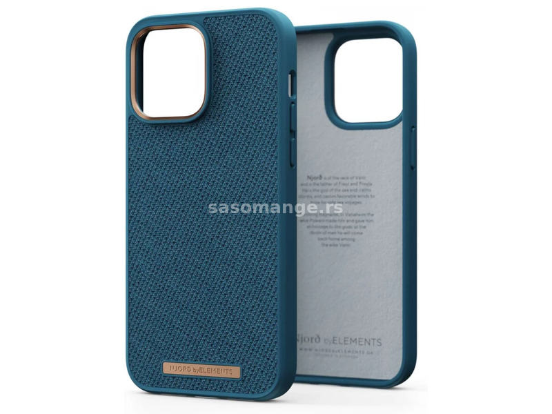 NJORD Fabric Tonal back plates iPhone 14 Pro Max blue
