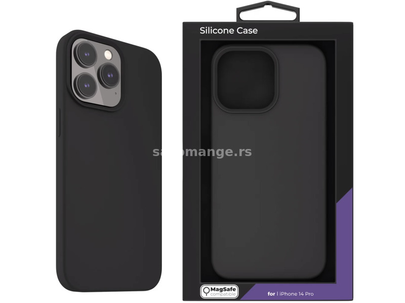 NEXT ONE Silicon MagSafe case iPhone 14 Pro black