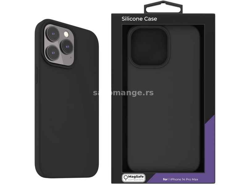 NEXT ONE Silicon MagSafe case iPhone 14 Pro Max black
