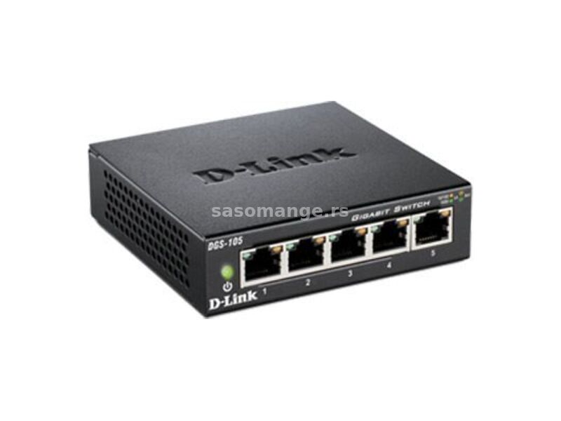 D-Link 5Port Gigabit neupravljiv Desktop Switch DGS-105/E