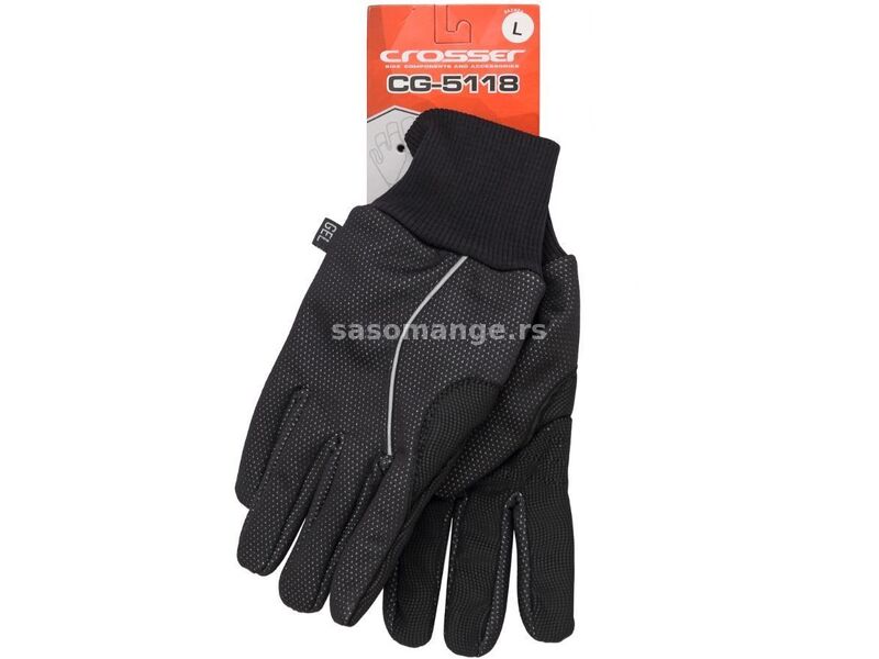 CROSSER Rukavice CG-5118 LONG FINGER black M