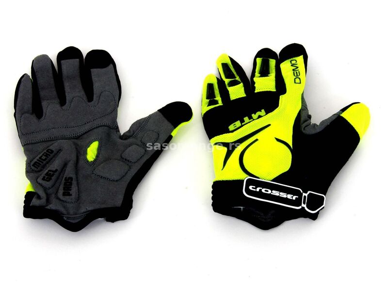 CROSSER Rukavice CG-537 LONG FINGER black/green M