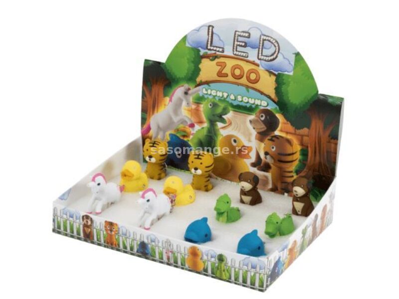 LED ZOO PRIVEZAK SA LED DIODOM U OBLIKU ZIVOTINJA