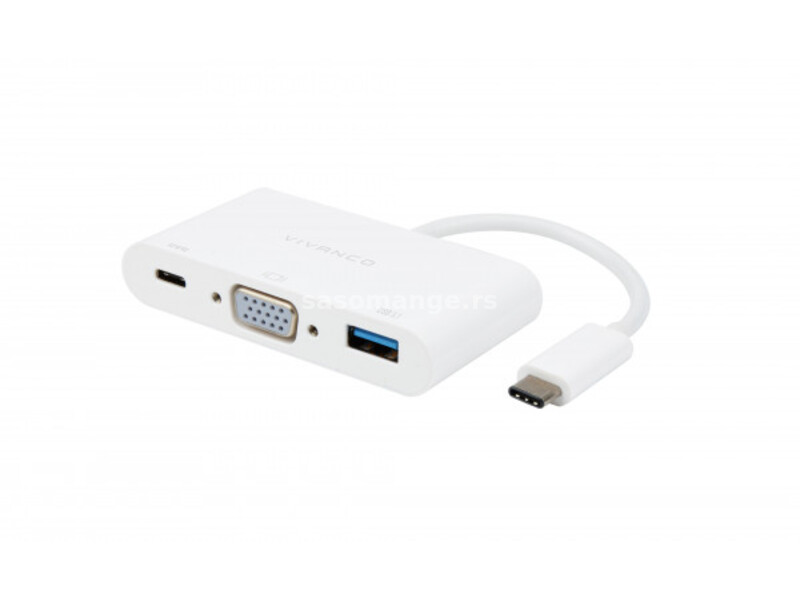 Adapter USB tipC/VGA 3in1 Vivanco