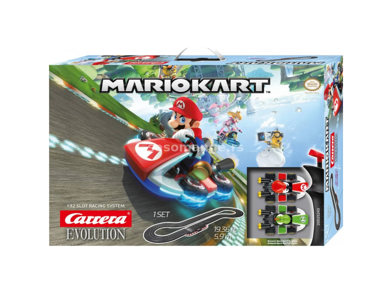 CARRERA-TOYS Evolution Mario Kart court stock