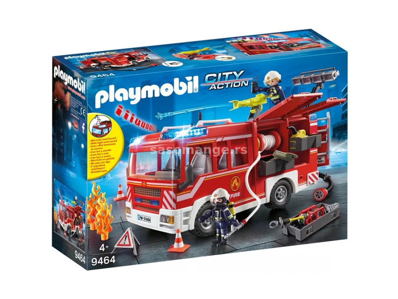 PLAYMOBIL City Action fire engine - technical mentőjármű set