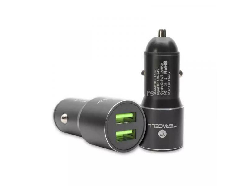 TERACELL Evolution TC-06 dual auto punjač sa micro USB kablom