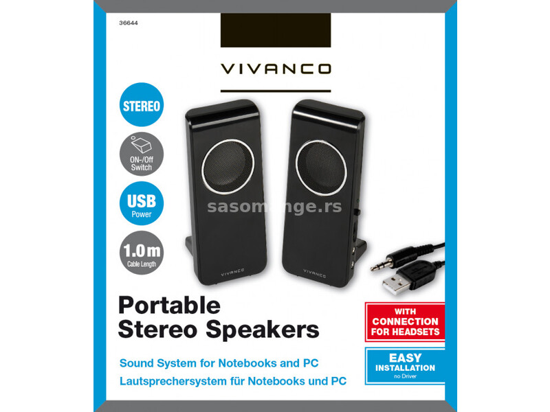 Zvučnici-M Vivanco Portable USB B