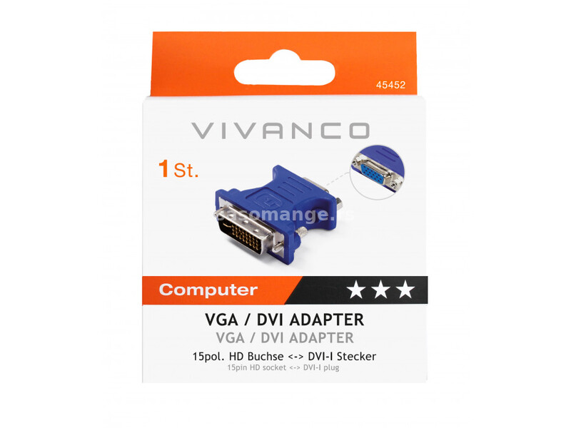 Vivanco Adapter DVI/VGA