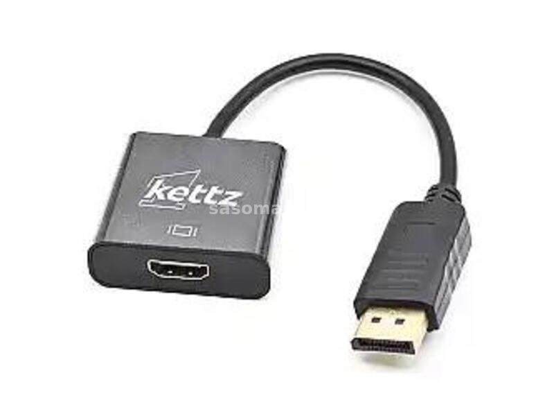 Adapter konverter HDMI-Displayport H2DP-023 023cm 4K 60Hz Kettz