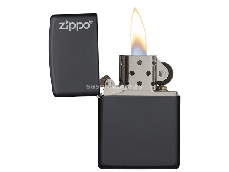 ZIPPO Upaljač BLACK MATTE Zippo logo