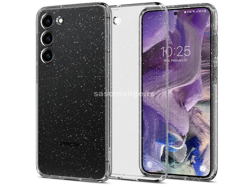 SPIGEN Liquid Crystal Glitter silicone case Samsung Galaxy S23 SM-S911 transparent glitter