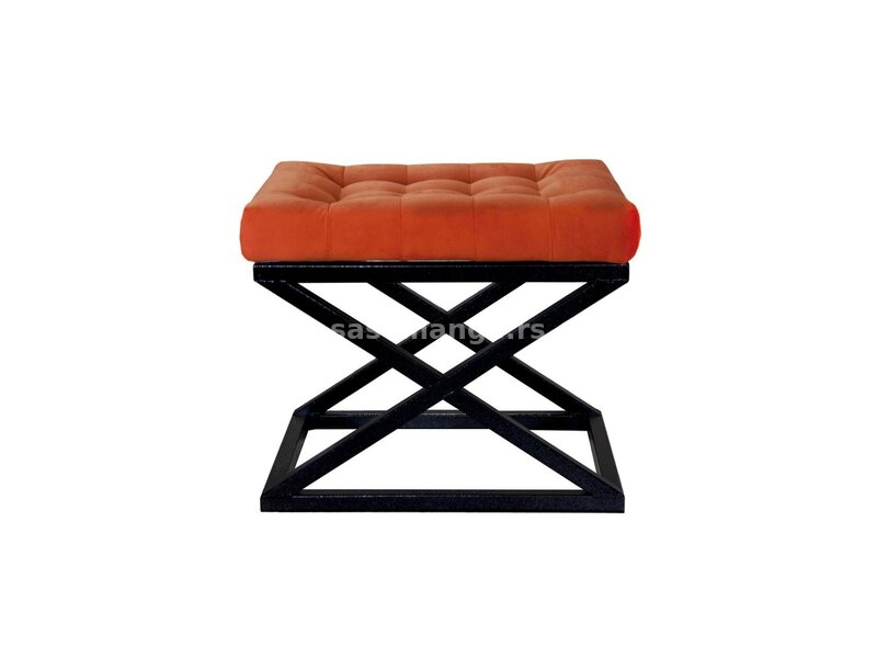 Atelier del Sofa Tabure Capraz Black Orange