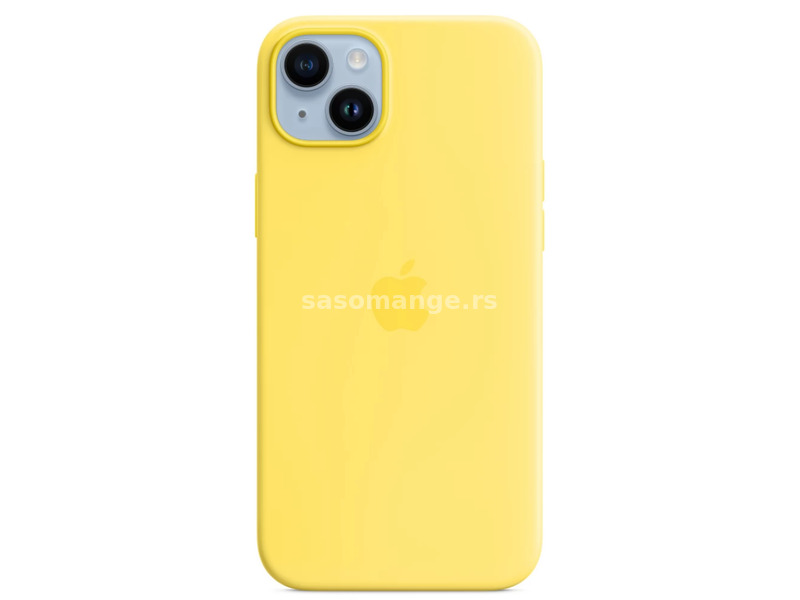APPLE MagSafe rögzítésű silicone case iPhone 14 Plus kanárisárga