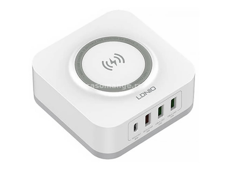 LDNIO AW004 Cable without charging pad 3 USB ports white