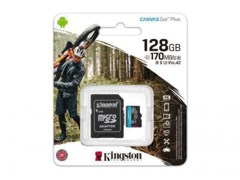 Memorijska kartica Kingston SD MICRO 128GB HC +ad UHS-I U3