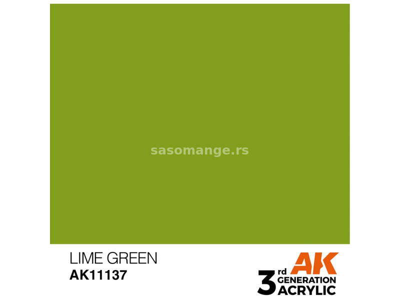 AK INTERACTIVE Acrylic Modelling Colors - Lime Green green acrylic paint 17ml