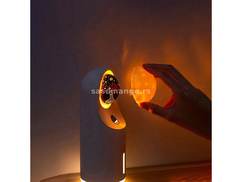 Ultrasonični aroma difuzer sa lampom i projektorom