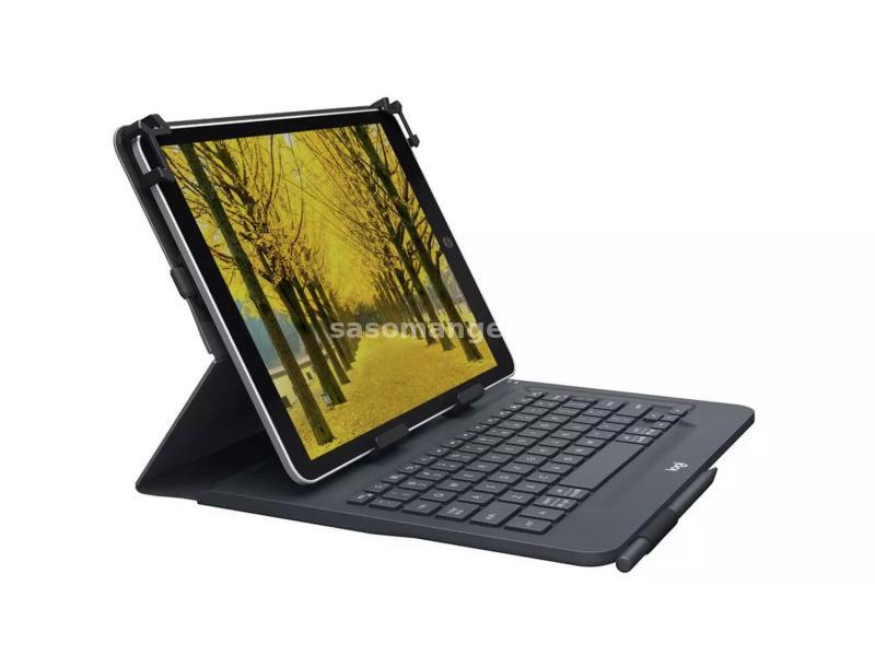 LOGITECH Univerzalna Folio Tastatura Bluetooth za 9-10 inch Apple, Android, Windows tablete - Crn...