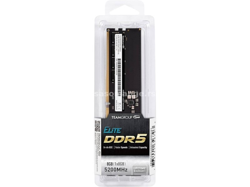 TEAM GROUP DDR5 TEAM ELITE DESKTOP 8GB 5200MHz TED58G5200C42016 2652