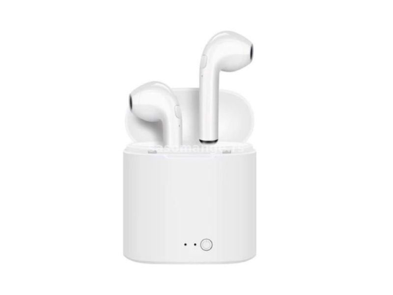 TWS Bluetooth slušalice Airpods i7S bele HQ