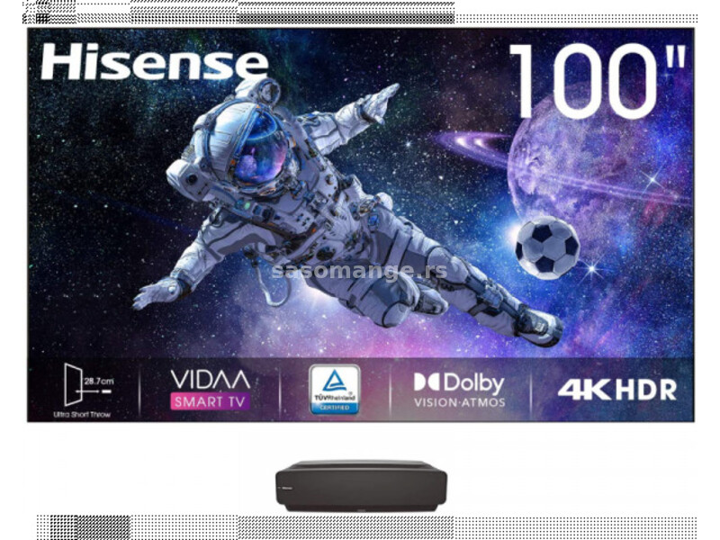 HISENSE 100" 100L5F-B12 Laser 4K UHD Smart TV Projektor G