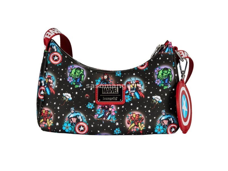 Loungefly Marvel Avengers Tattoo Shoulder Torba