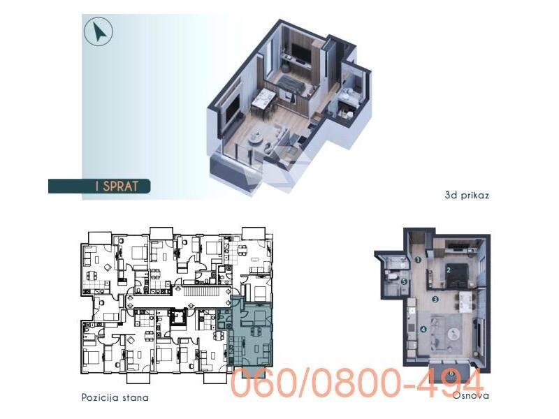 2.0 stan luksuznom kompleksu u Zemunu-Pregrevica ID#2602