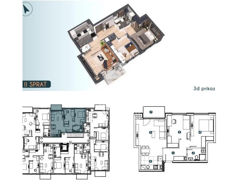3.0 stan u luksuznom kompleksu u Zemunu-Pregrevica ID#2603