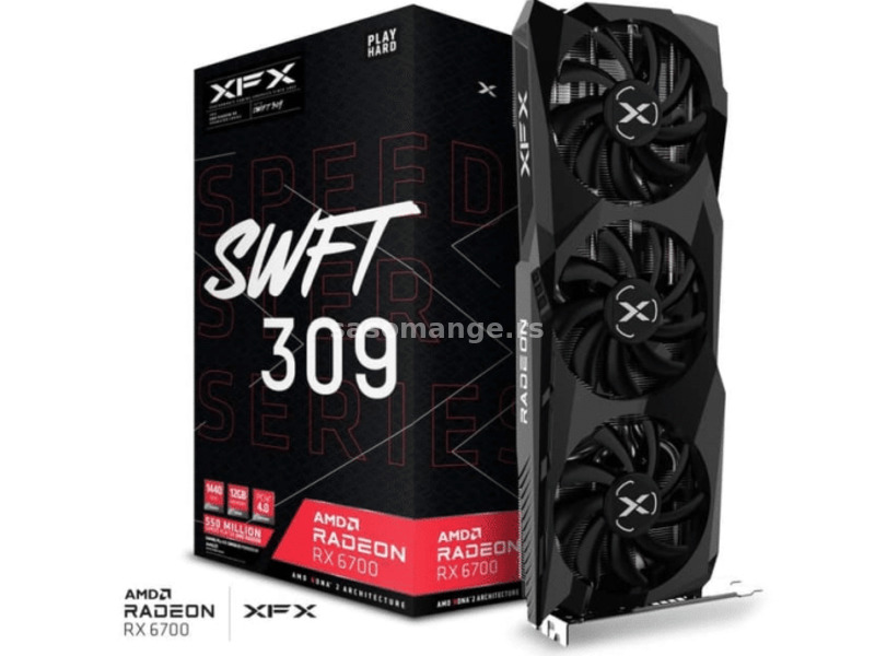 SVGA XFX Radeon RX6700 Speedster Swift 309 10GB GDDR6, RX-67XLKW