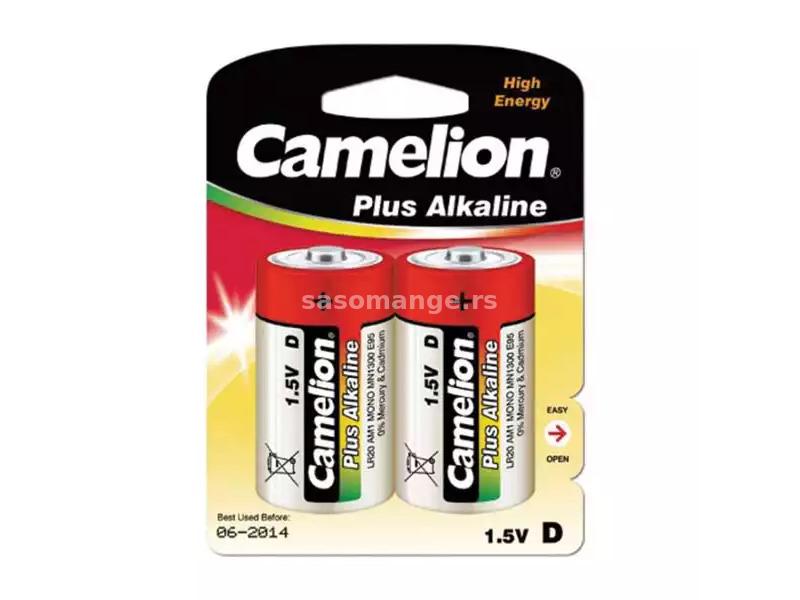 Baterija Camelion LR20 AA alkalna, nepunjiva 1/2