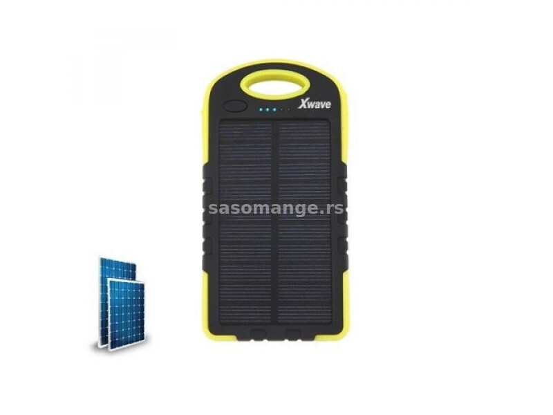 Eksterna baterija Xwave Camp L60 solarni ŽUTA 6000mAh