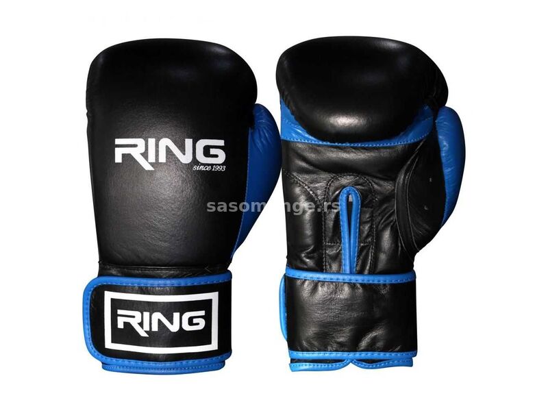 RING rukavice za boks 10 OZ kozne - RS 3211-10 blue