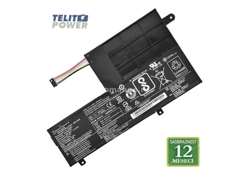 Baterija za laptop LENOVO Yoga 510-14AST ( levi kabl ) / L15L2PB1 7.6V 35Wh / 4610mAh